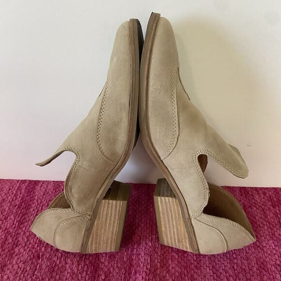 Lucky Brand Merlyin Loafer Suede Leather Light Brown Tan Size 8.5 - Picture 7 of 12